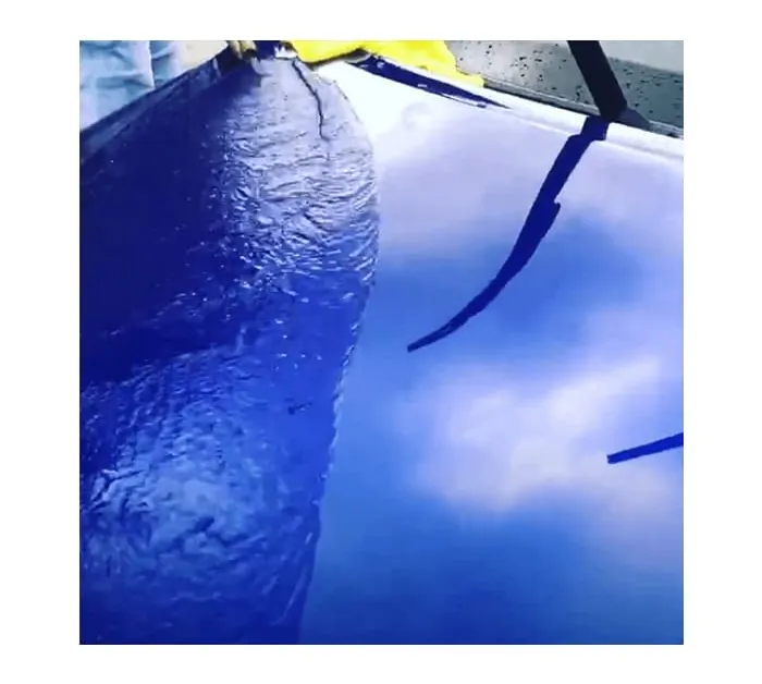 Water sheeting off SFX1